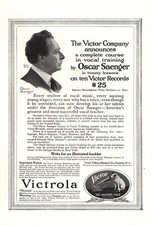 1917 Victrola: Oscar Saenger Vintage Print Ad picture
