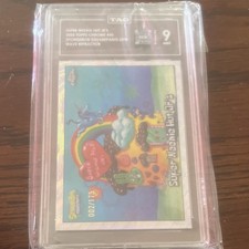 Topps 2025 Chrome SpongeBob 25th #50 Super Weenie Hut Jr's Wave 002/175 TAG 9 picture