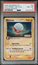 2006 Pokemon EX Legend Maker Electrode Reverse Holo #32 PSA 8 Low Pop 33 picture