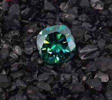 4 Ct Natural Certified Cushion Cut Green Diamond D Grade VVS1 +1 Free Gift picture