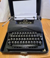 Corona Vintage Standard Portable Typewriter With Case, Late 30’s Working Perfect picture
