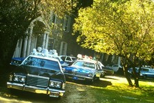 Kodachrome 35mm Slide c1970's, California Law enforcement Cars, Ford Chevy Nova  picture