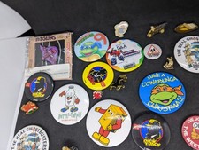 Vintage 1980s - 1990s Badge & Pin Job Lot Bundle Ghostbusters McDonald's + picture