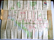 1896 Rare Washington DC Pocket Map ~ 15th Christian Endeavor Convention ~ Anson picture