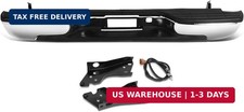 DNA MOTORING Rear Step Bumper w/License Plate Lights Compatible with 99-06 Silve picture