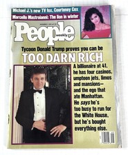 Donald Trump Too Darn Rich Vintage People Magazine Dec 7 1987 See Photos picture
