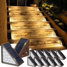 Solar Step Lights for Outside, 12Pack Solar Stair Lights Outdoor Waterproof IP67 picture