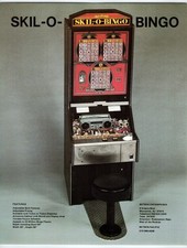 Vintage 1970s Skil-O-Bingo Arcade Game Flyer Moonachie NJ Betson picture