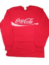 Coca-Cola  Red Long Sleeve Tee T-shirt Distressed  Coca-Cola Logo  3X-Large picture