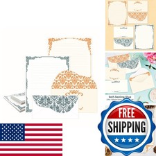 ANZON MORIES 96 Pcs Vintage Stationary Paper And Envelope Set, 8.5