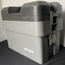 Vintage Craftsman 65307 GTO Carryall Portable Tool Box Gray Black Clean 16x13x9 picture