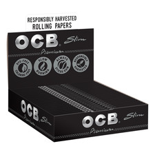 OCB Premium King Size Slim Cigarette Rolling Paper (Full Box of 24 Booklets) picture