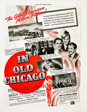 In Old Chicago Tyrone Power Alice Faye Don Ameche 1938 Vtg Magazine Print Ad picture
