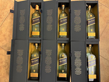 Johnnie Walker Blue Label Scotch Whiskey lot of 6 EMPTY 750ml Bottle Box tassles picture