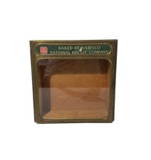 Vintage Nabisco National Biscuit Company Hinged Metal Glass Wood Display Case picture