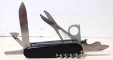 Vtg 1976-1982 Victorinox Hoffritz Champion C Swiss Army Knife Black Screw Scisso picture