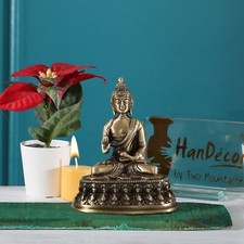 Brass Budda Meditation Showpiece picture