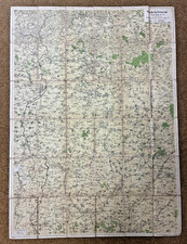 1918 WWI Daily Telegraph Linen‑Backed War Map No.22 France & Belgium picture