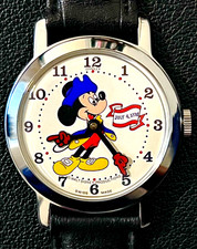 Vintage 1970s Bradley Mickey Mouse Mechanical Wind-Up Men's Watch | Runs Perfect picture