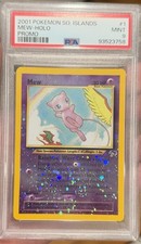 MEW #1/18 PROMO REVERSE HOLO 2001 Pokémon Southern Islands PSA 9 *SWIRL* picture