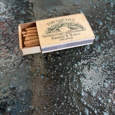 Vintage Townsend’s Fishhouse & Tavern Matchbox Orlando Matches Unstruck picture