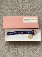 New Authentic Miu Miu Beaute Beauty Perfume Charm Keyring Key Ring Accessory picture