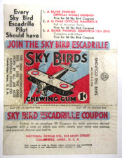 1933-34 National Chicle SKY BIRDS (R136) gum trading card complete wrapper picture