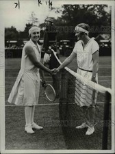 1926 Press Photo Kent Lawn tennis Lilli d'Alvarez vs Mrs MB Reckitt - net18924 picture