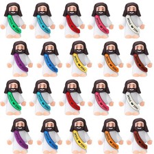 AKFAHOIF 20PCS Little Jesus Figures, Mini Jesus Figurines in Bulk, Multicolor Ti picture