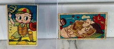 1948 Betty Boop JCM2 & 1960s Popeye Japanese Menko 2 Card Lot Vintage picture