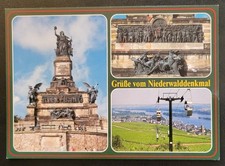 Vintage Postcard - Niederwald Monument - Hesse - Germany - Cable Car picture