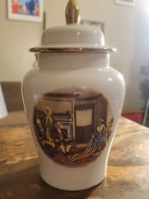 Vintage Currier & Ives Military Freedom Vase picture