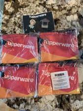 New Tupperware Small Coin Purse Keychain Card Holder Lot Enamel Exclusive Pins picture