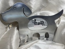 Metal Dog-Shaped Picture Frame Holder, Non-Breed Specific Dog picture