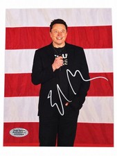 Elon Musk Signed Autographed 8x10 Photo Tesla Space-X Founder DOGE w/COA picture
