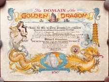 Vintage Domain Golden Dragon 1968 USCGC Southwind MAGB-280 Navy 180 Certificate picture