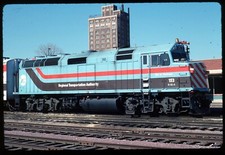 Original Rail Slide - RTA Metra 153 Waukegan IL 4-18-1990 picture