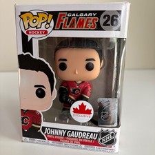 Funko Pop Johnny Gaudreau 26 Calgary Flames Nhl Hockey Canada Ships in Protector picture