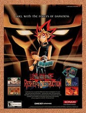 2004 Yu-Gi-Oh Reshef Of Destruction GBA Original Advertisement / Retro Promo v1 picture