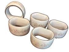 5 Theodore Haviland Limoges Napkin Ring Set picture