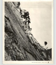 Vintage 1940s Rock Climbing New England's Rocky Cliffs Photo New England Council picture