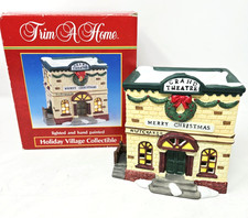 Vintage Trim A Home Grand Theatre Christmas Village -1993- Lighted picture