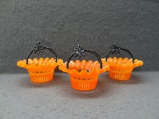 VTG (3) Best Plastic USA Halloween Nut Cups Witch Candy Holder Party Favor 60s picture