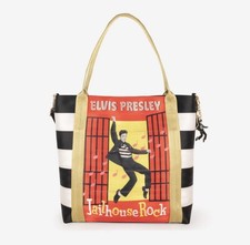 Harveys Seatbelt Elvis Presley Jailhouse Rock Poster Tote Handbag Purse NWT  picture