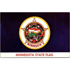 Minnesota State Flag Adopted By The Legislature Of 1893 Vintage Postcard SPV19 picture