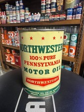 Full NOS Northwestern Oil Can Quart Nebraska picture