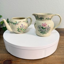 Lenox 1995 Spice Garden Collection Ceramic Flower Pots 4' set of 2 Replacements picture