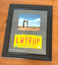 Bob Odenkirk Signed LWYRUP License Plate Beckett Breaking Bad Framed picture