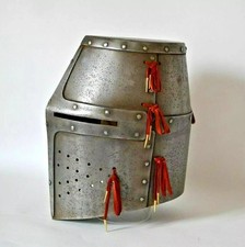 16GA Steel Medieval Dargen Great Combat Helmet Museum Knight .Helmet ReplicA picture