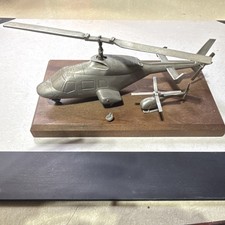 Rare Vintage 1980s BGW Associates Solid Pewter Airwolf Model Helicopter picture